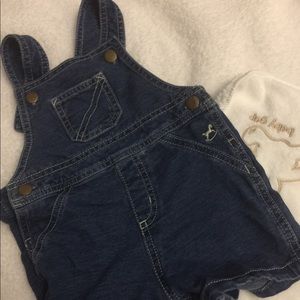 Faded Glory Unisex Denim Overalls for baby